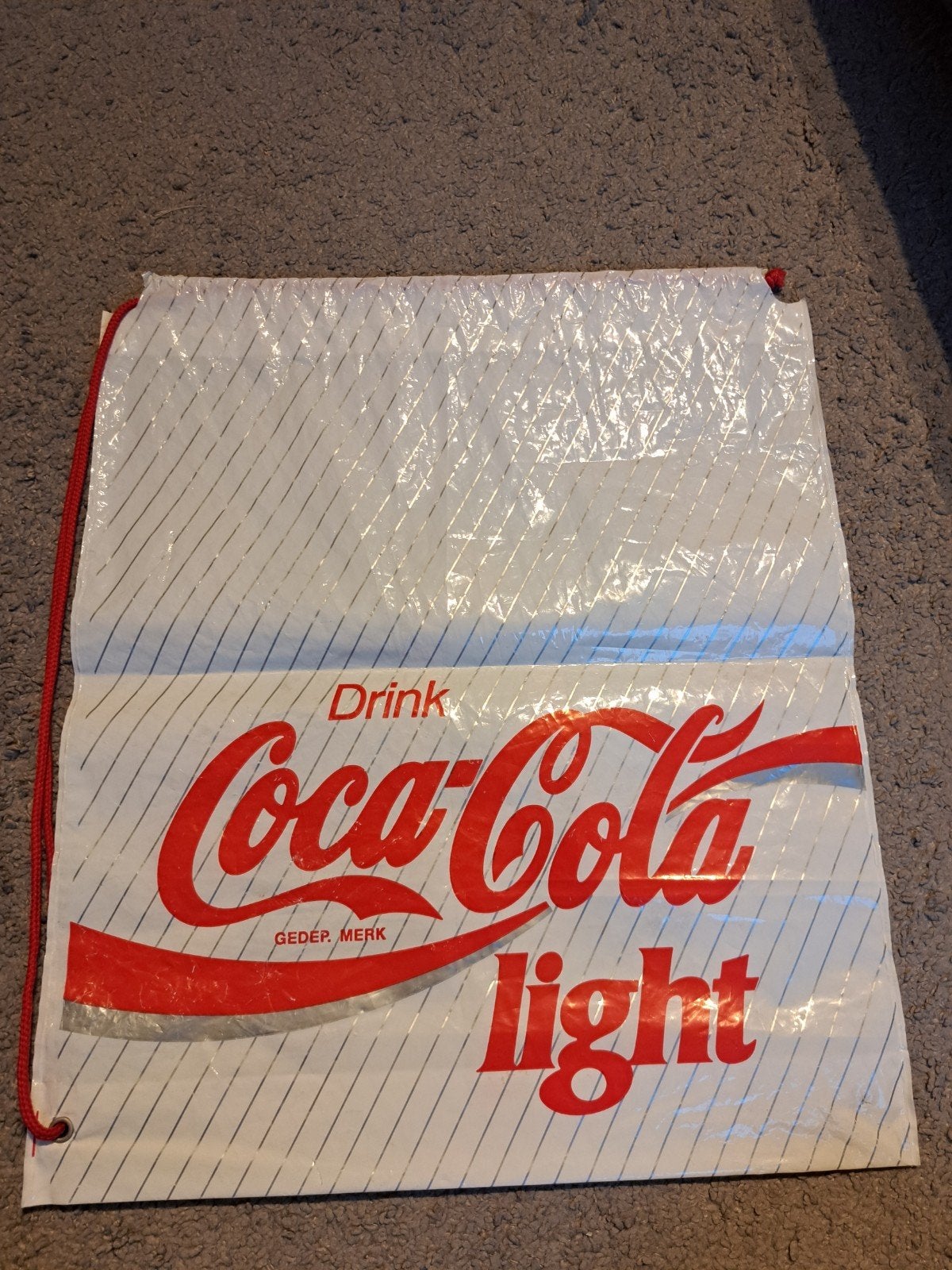 Vintage Coca-Cola Light Gymtas / Sporttas, Ophalen of Verzenden