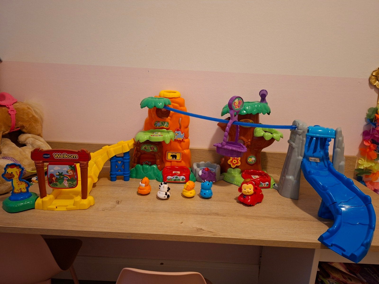 VTech Zoef Zoef Dieren Avonturen Jungle Speelset, Ophalen of Verzenden, Zo goed als nieuw, Overige typen, Met geluid