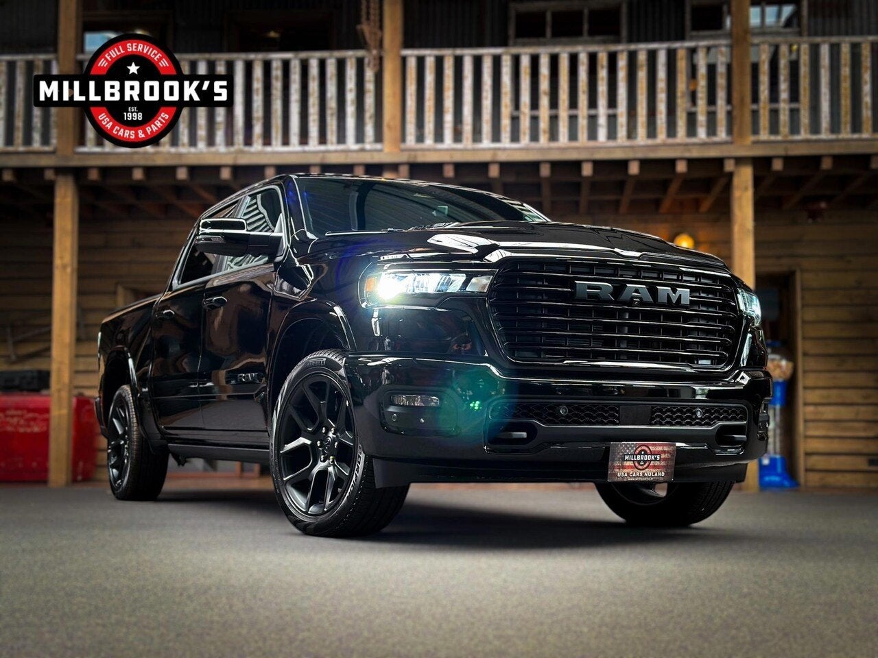 Dodge Ram 1500 3.0 Hurricane Premium Laramie Night, | BTW Au, Auto's, Automaat, Zwart, Zwart, Leder