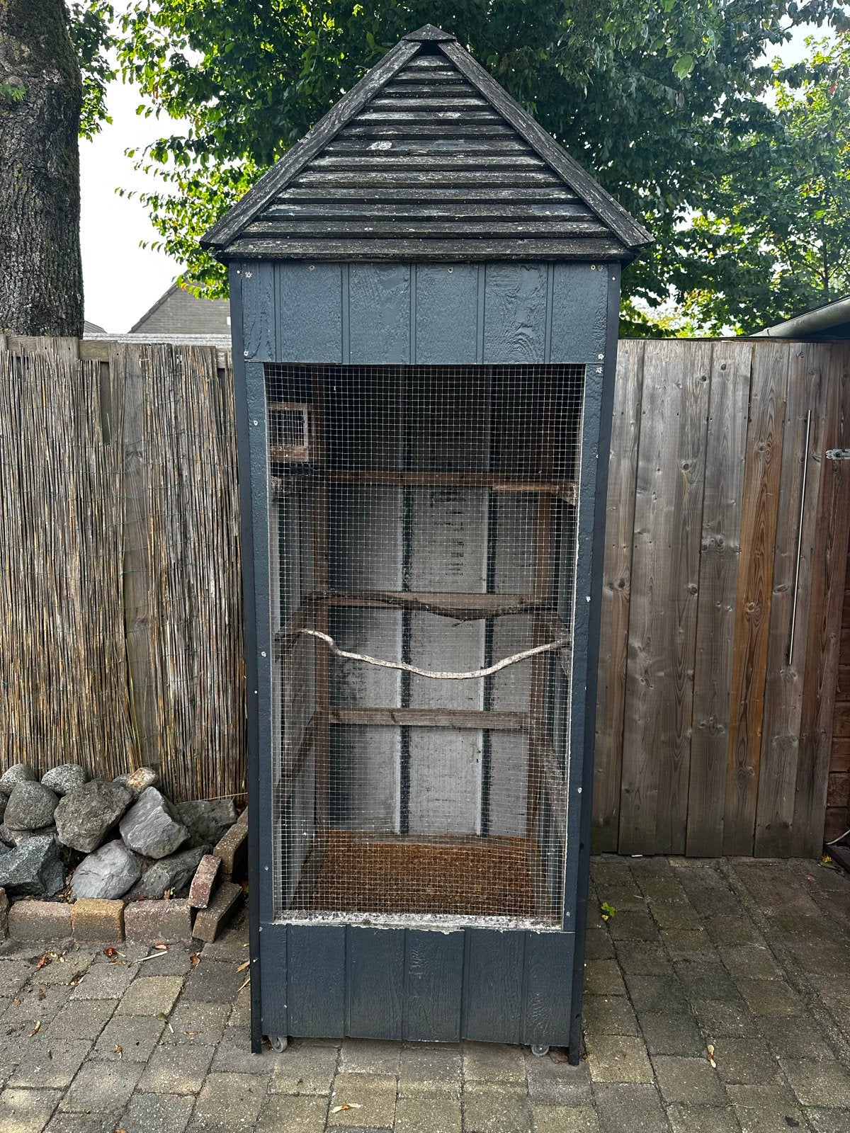 Vogelhok volière, Ophalen, Gebruikt, Hout, Vogelkooi