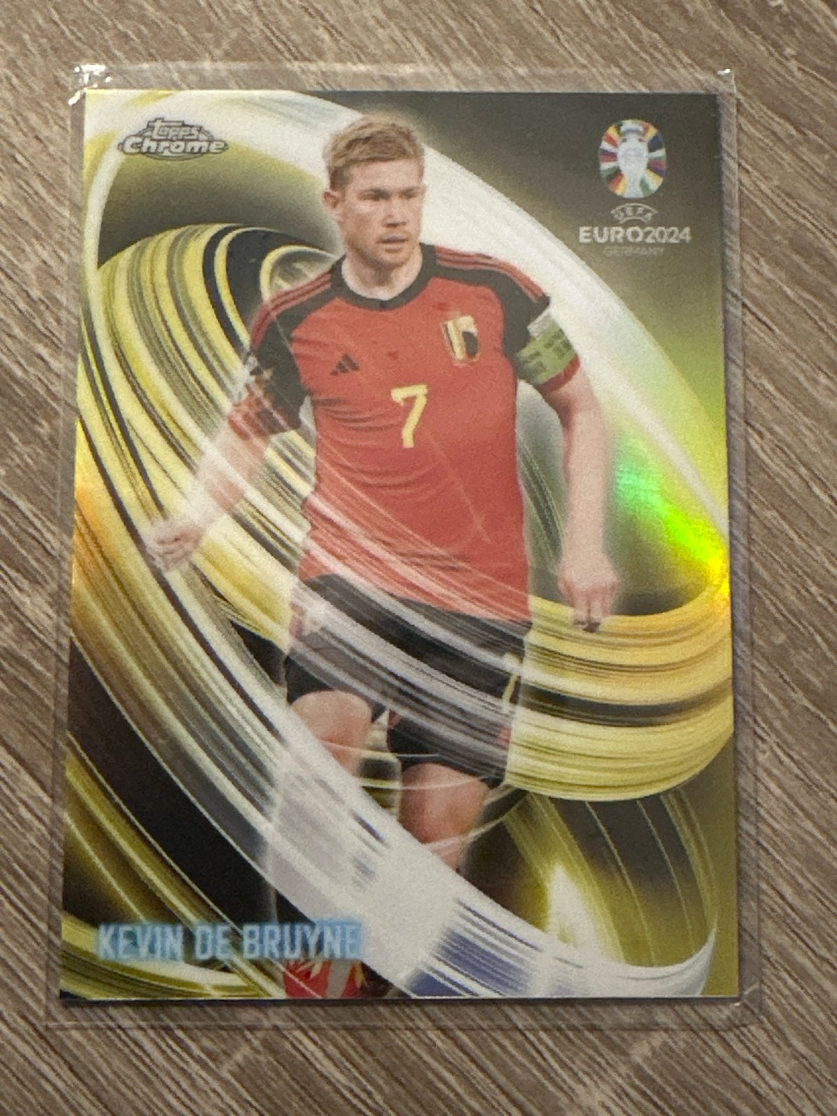 Kevin De Bruyne Topps Chrome EURO 2024 Voetbalkaart, Hobby en Vrije tijd, Stickers en Plaatjes, Ophalen of Verzenden, Zo goed als nieuw