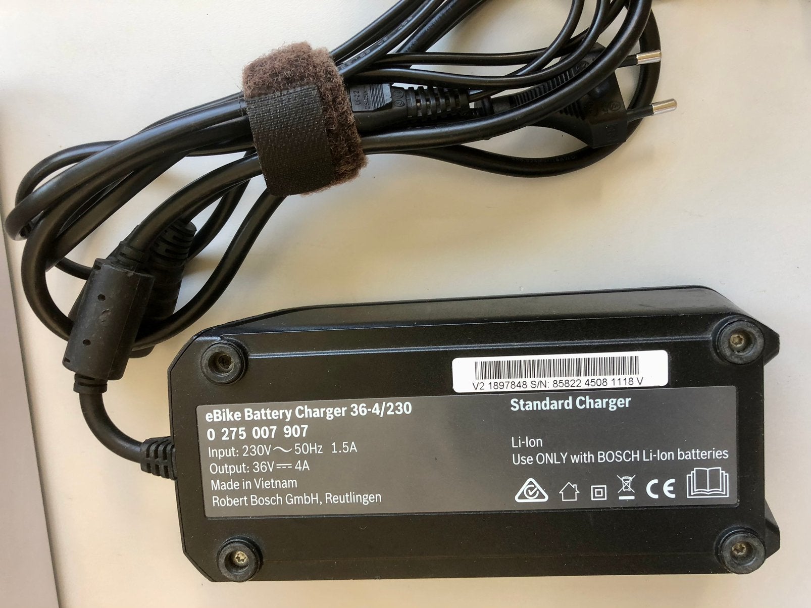 Bosch e-bike/accu-oplader, Ophalen of Verzenden, Gebruikt