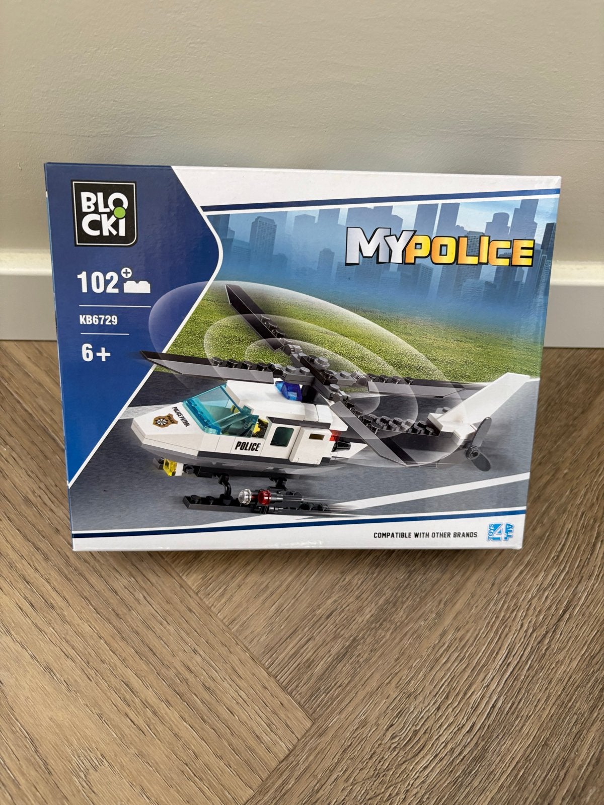Blocki MyPolice Helikopter Bouwstenen - Nieuw in doos, Ophalen of Verzenden, Nieuw, Overige merken