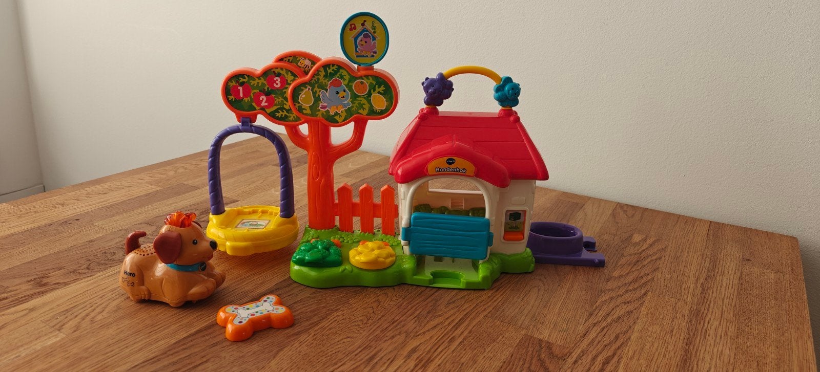 VTech Zoef Zoef Dieren Hondenhok Compleet met Hondje, Ophalen, Zo goed als nieuw, Overige typen, Met geluid