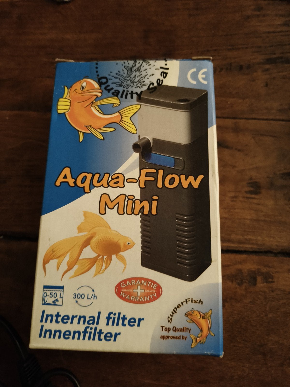 SuperFish Aqua-Flow Mini Binnenfilter (0-50L / 300 L/h), Dieren en Toebehoren, Overige merken, Ophalen of Verzenden, Zo goed als nieuw