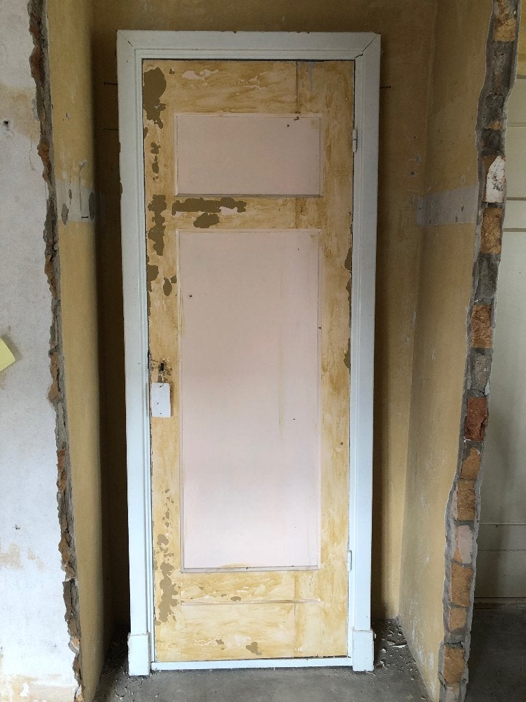 Antieke deuren met kozijnen, Doe-het-zelf en Verbouw, Deuren en Horren, Ophalen, Gebruikt, Minder dan 80 cm, Binnendeur