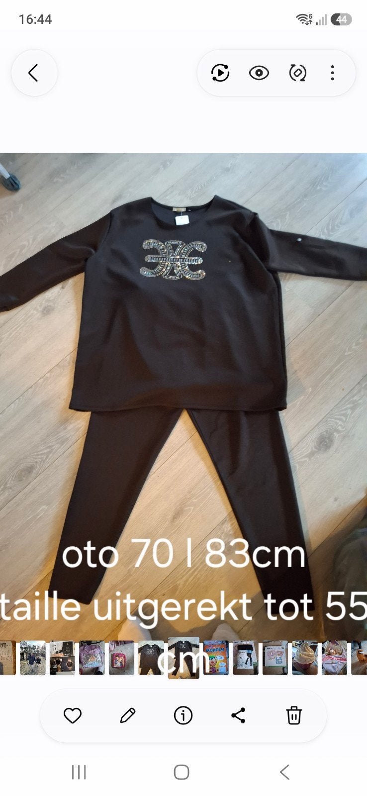 leuk bruin pak mt 46, Kostuum of Pak, Bruin, Maat 46/48 (XL) of groter, Nieuw