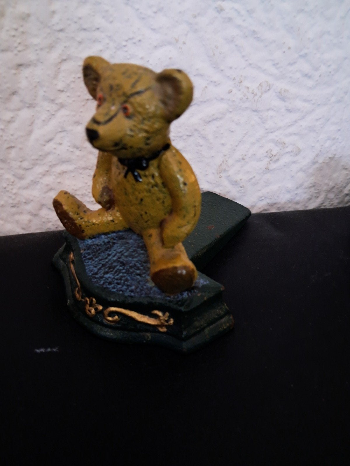 Vintage Gietijzeren Deurstopper - Teddybeer, Antiek en Kunst, Curiosa en Brocante, Ophalen of Verzenden