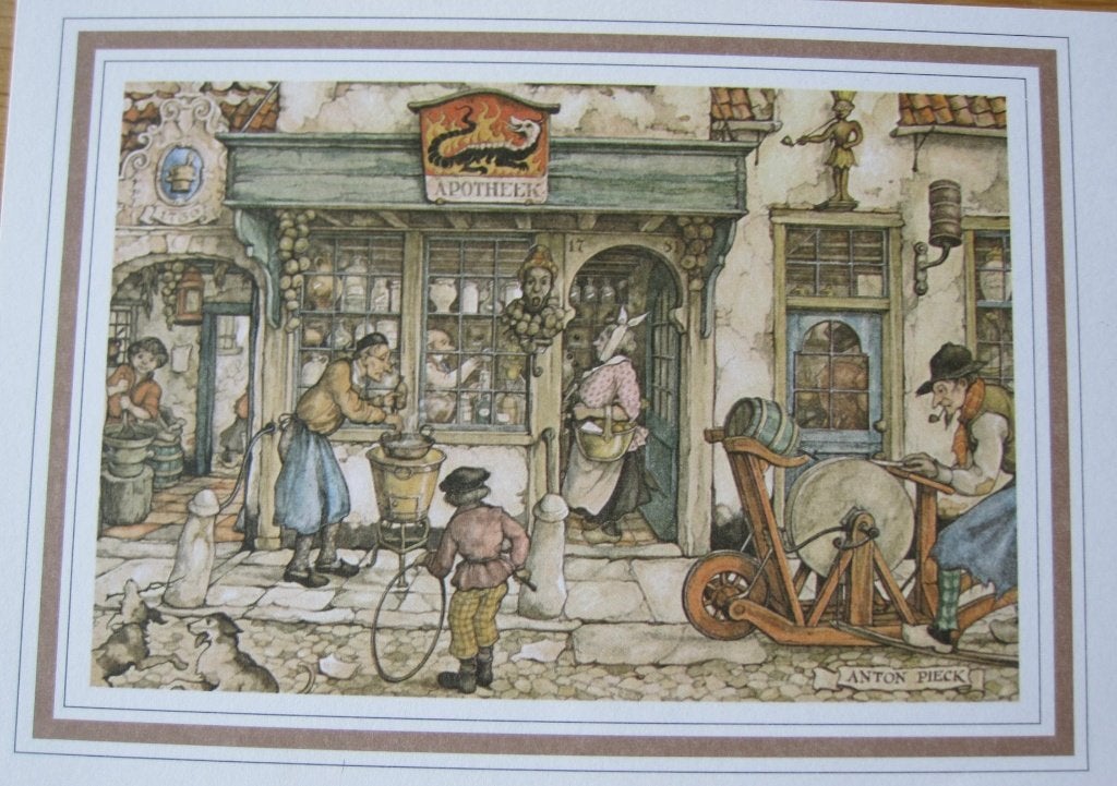Anton Pieck - De etalage van de apotheek - nieuw, Verzenden, 1980 tot heden, Ongelopen, Overige thema's
