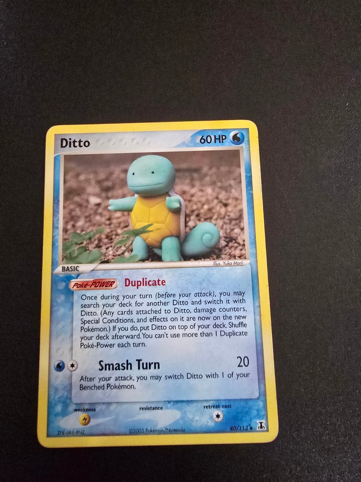 Pokémon kaart Ditto 40/113, Ophalen