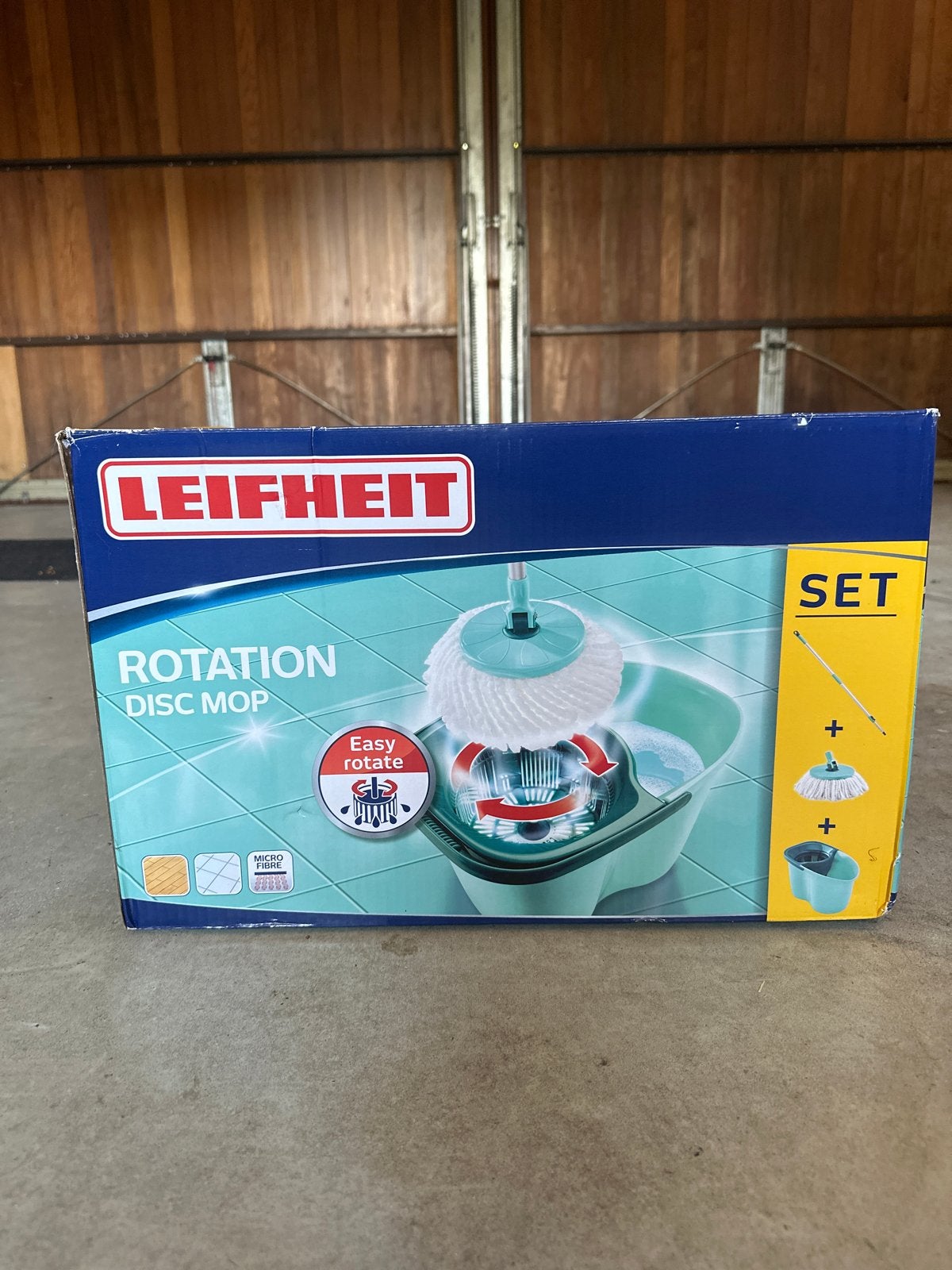 Leifheit Rotation Disc Mop Set - Nieuw in doos, Ophalen, Mop of Dweil