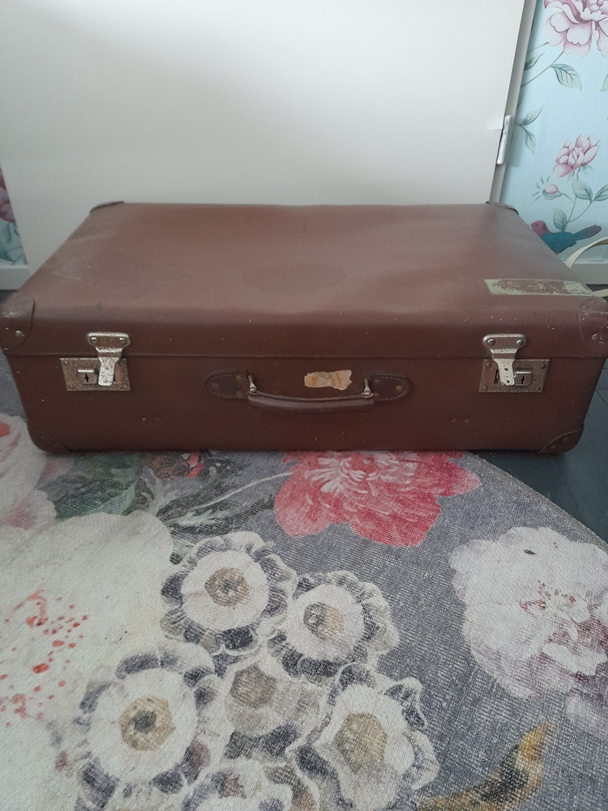 Vintage bruine koffer - Ideaal voor decoratie of opslag, Sieraden, Tassen en Uiterlijk, Koffers, Ophalen of Verzenden