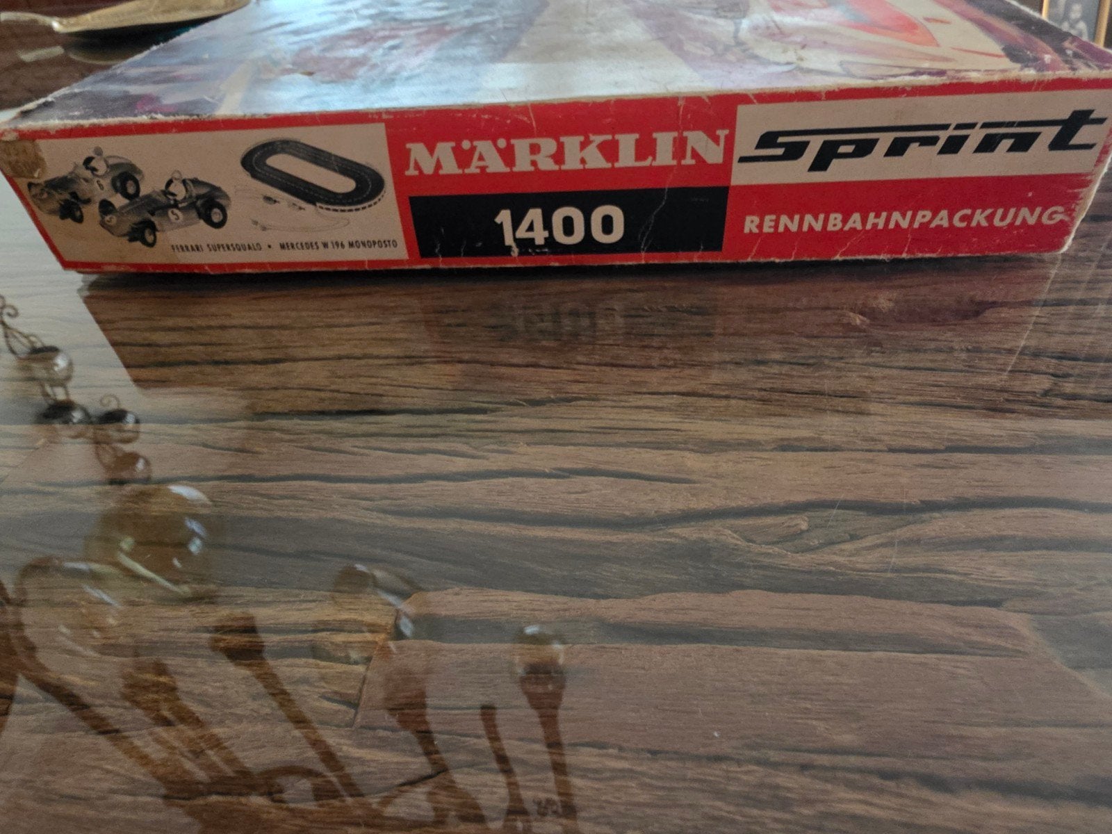 vintage Märklin Sprint slot car racing set 1400, Ophalen of Verzenden, Elektrisch, Overige merken