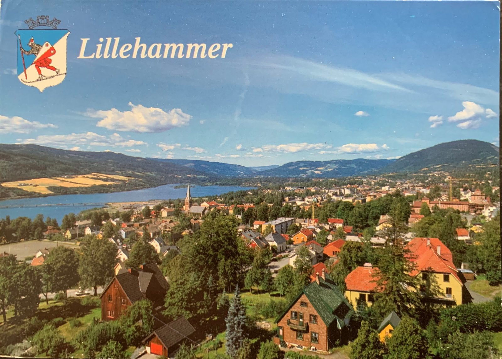 Noorwegen, Lillehammer., Verzamelen, Ansichtkaarten | Buitenland, Ophalen of Verzenden, Gelopen, Overig Europa
