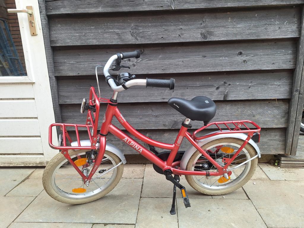 Kinderfiets Alpina cargo, Fietsen en Brommers, Ophalen of Verzenden, Gebruikt, Minder dan 16 inch