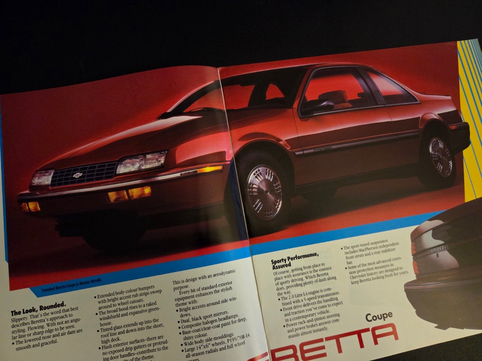 Brochure Chevrolet Beretta 1987, Ophalen of Verzenden, Zo goed als nieuw, Chevrolet