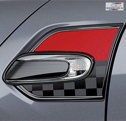 Trim covers set zwart / rood JCW voor zijknipperlicht nieuw, -, -, Nieuw, Ophalen of Verzenden