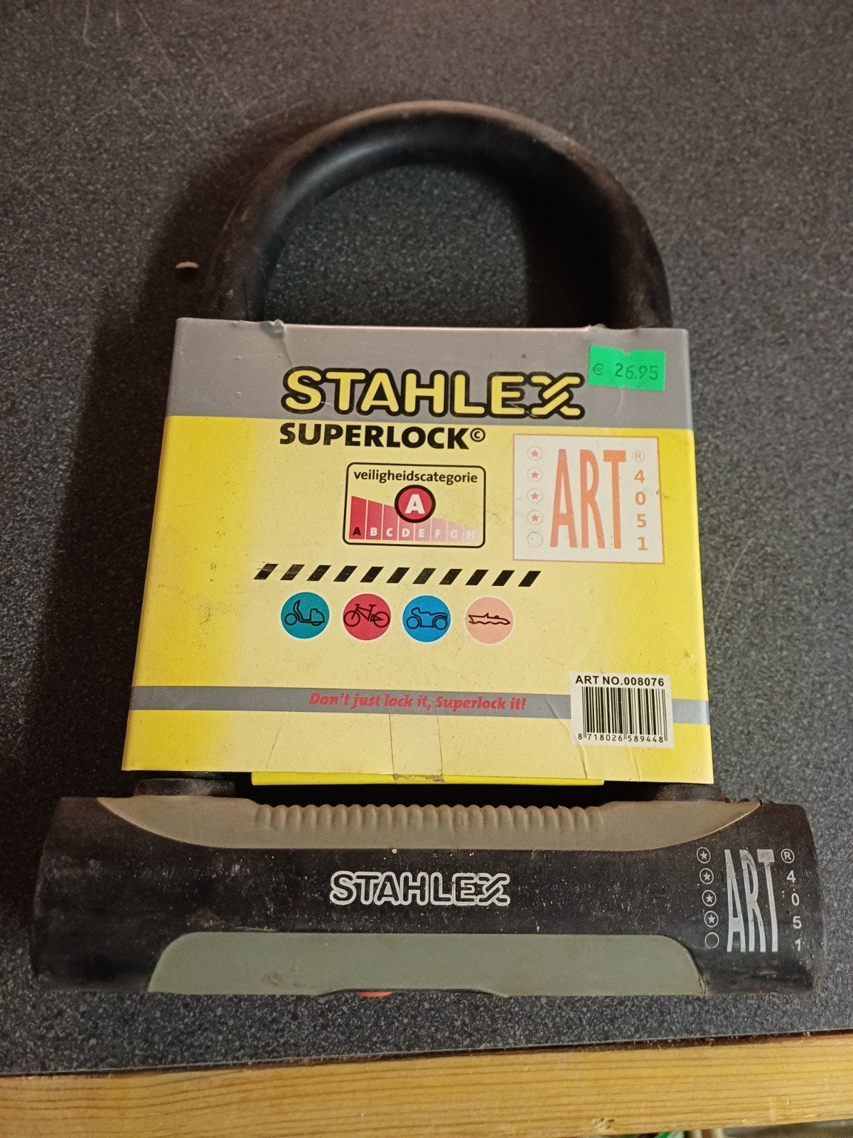 Nieuw Stahlex Superlock ART Beugelslot met 3 sleutels, Ophalen of Verzenden