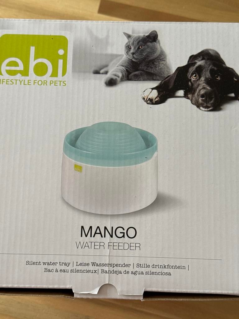 Mango water feeder voor hond of kat, Ophalen of Verzenden, Nieuw