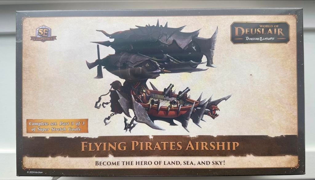 Flying Pirates Airship Dungeons & Lasers 5E Compatible, Ophalen of Verzenden, Nieuw, Overige soorten, Figuurtje(s)