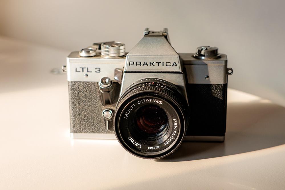 Praktica ltl 3 met pentacon auto 50mm 1.8 multi coating, Ophalen of Verzenden, Gebruikt, Spiegelreflex, Overige Merken