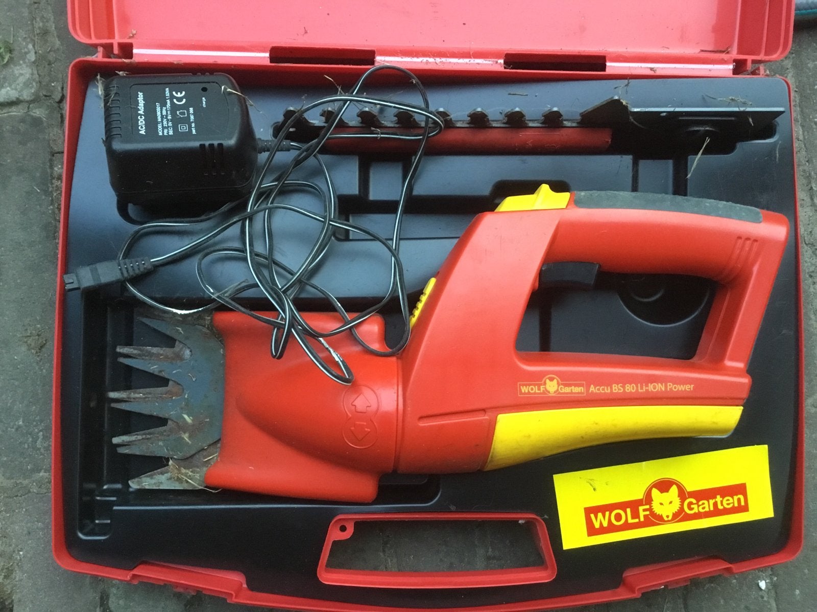 Wolf-Garten Accu BS 80 LI-ION Power Gras- en Buxusschaar, Ophalen, Gebruikt, Accu