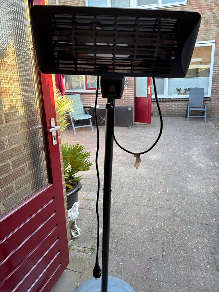 Eurom Terrasverwarmer op standaard, Gebruikt, Vloer, Waterbestendig, Ophalen