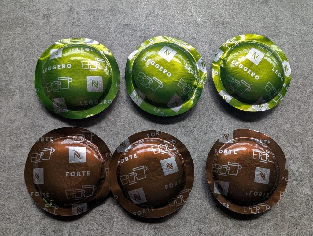 Nespresso koffiecups Leggero en Forte, Ophalen of Verzenden, Nieuw
