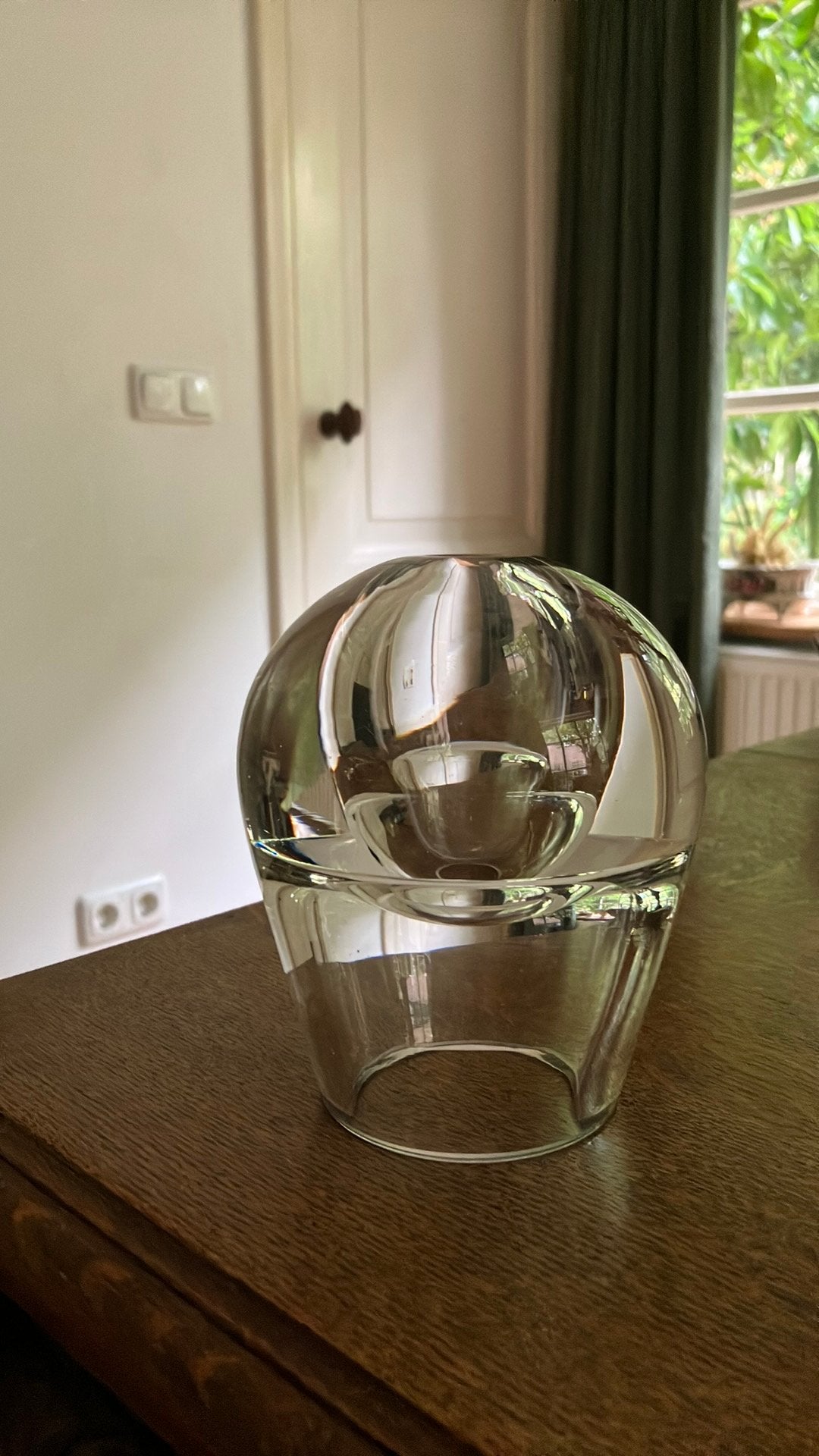 Olielamp, handgeblazen, ook te gebruiken als vaas, Huis en Inrichting, Ophalen of Verzenden, Glas, Kandelaar