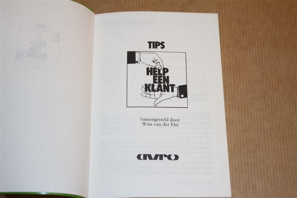 Tips. Help een klant. Uitgave AVRO 1976., Ophalen of Verzenden, Gelezen