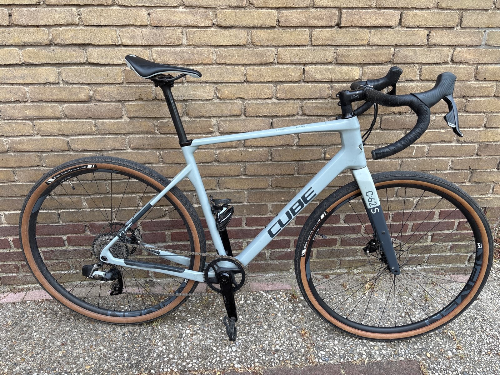 Cube Nuroad SL C:62 Carbon SRAM Gravelbike, maat L, ZGAN, Overige merken, Carbon, Ophalen of Verzenden, 57 tot 61 cm