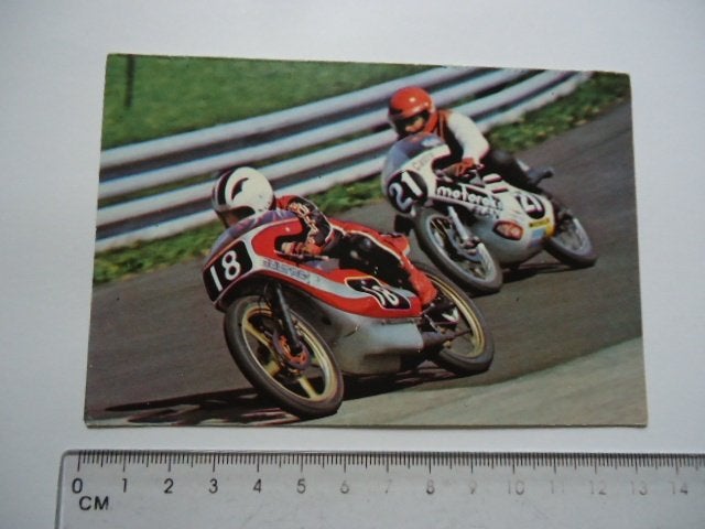 sticker 1976 ANGEL NIETO Kaart Vanderhout motorrace kreidler, Verzenden, Zo goed als nieuw, Sport