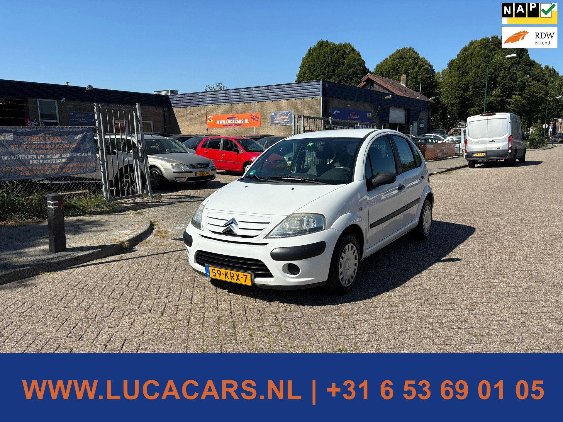 Citroen C3 1.4i Aardgas Prestige Airco 2X SLEUTEL + BOEKJES!, Voorwielaandrijving, 4 cilinders, Wit, Origineel Nederlands