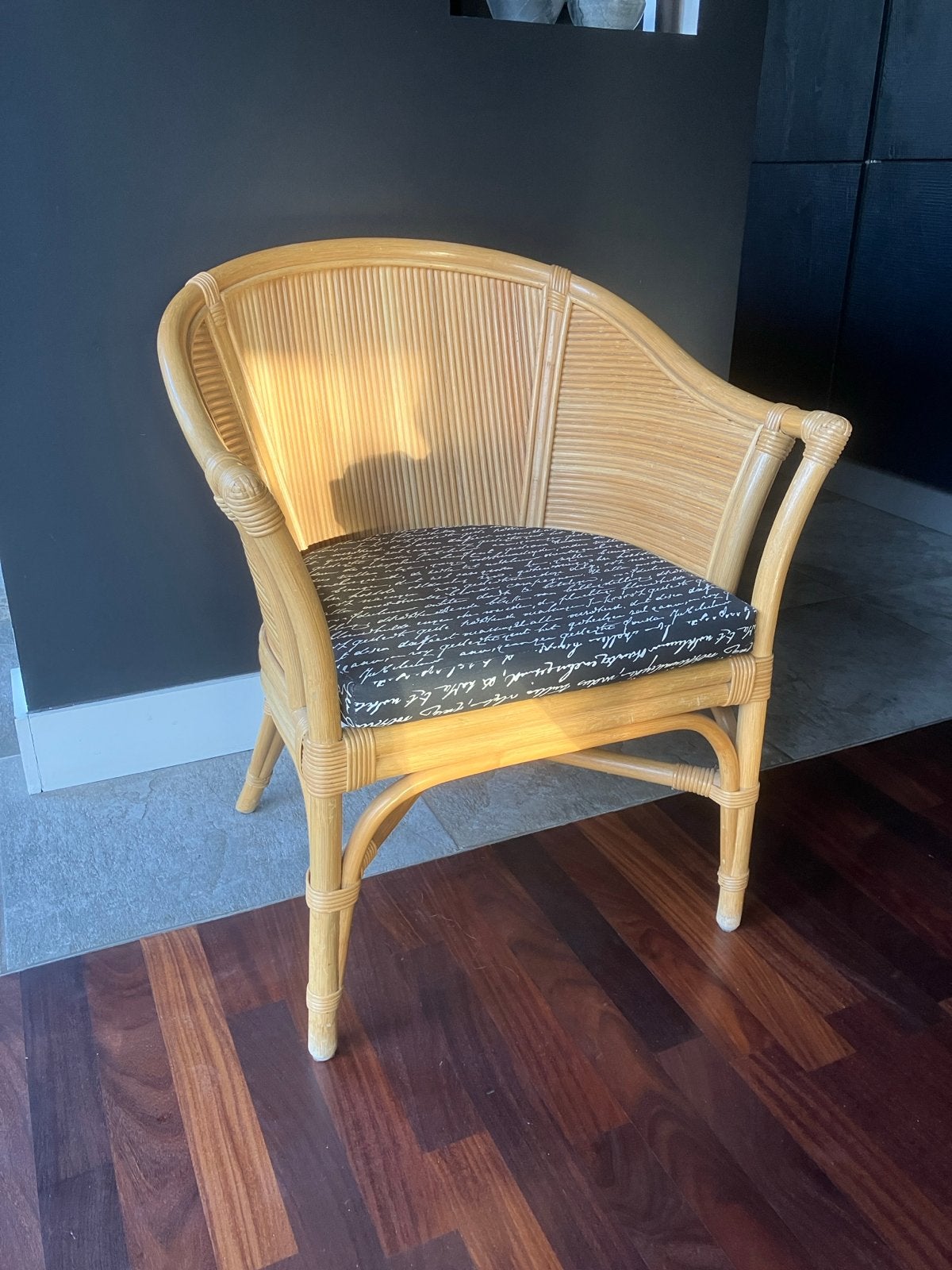 Riviera Maison Rotan Fauteuil 'R.M. Laminated Natural', Ophalen, Bruin, Riet of Rotan, Zo goed als nieuw