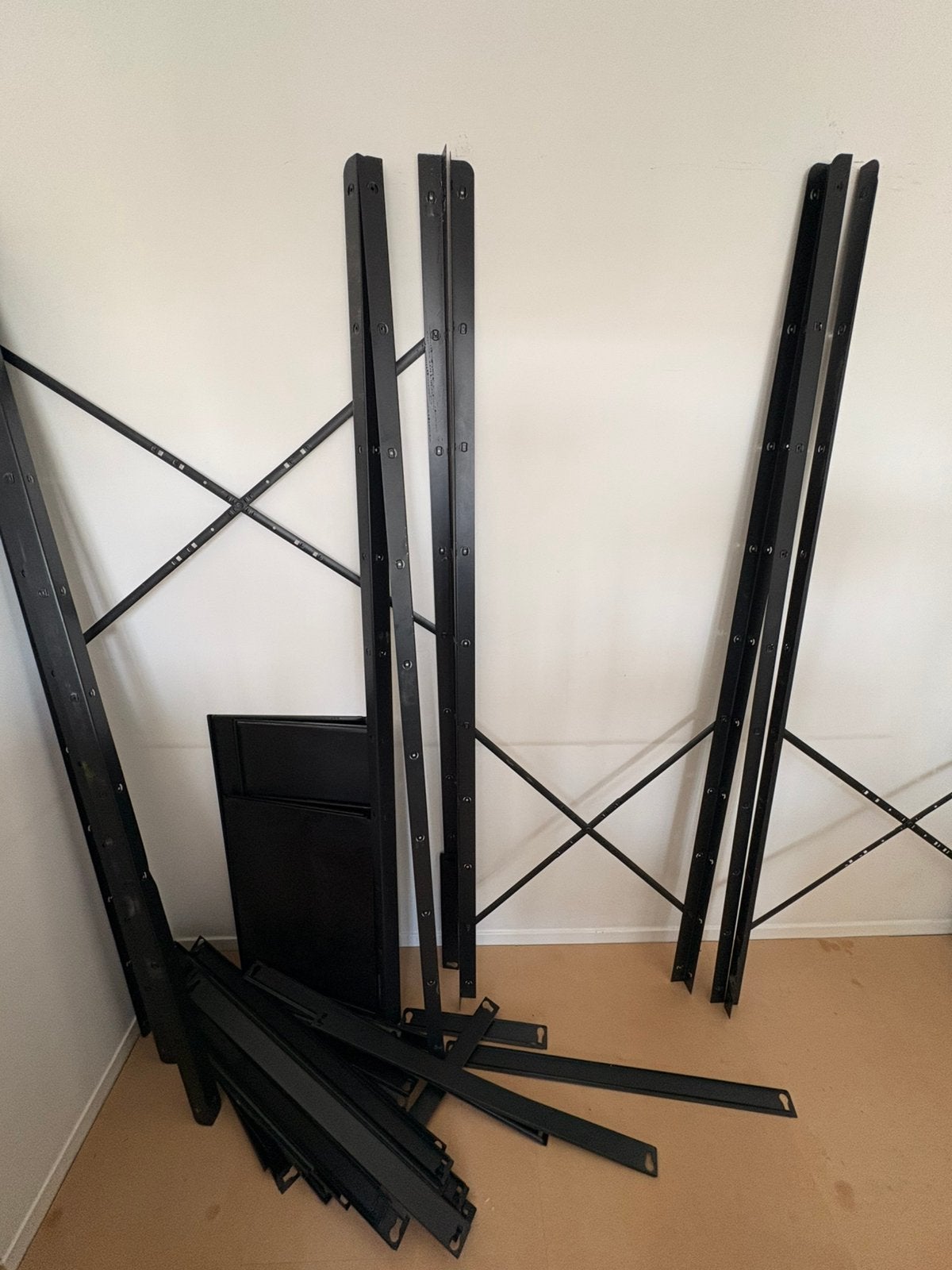 IKEA BROR stellingkast zwart – 3 secties, Ophalen of Verzenden, Gebruikt
