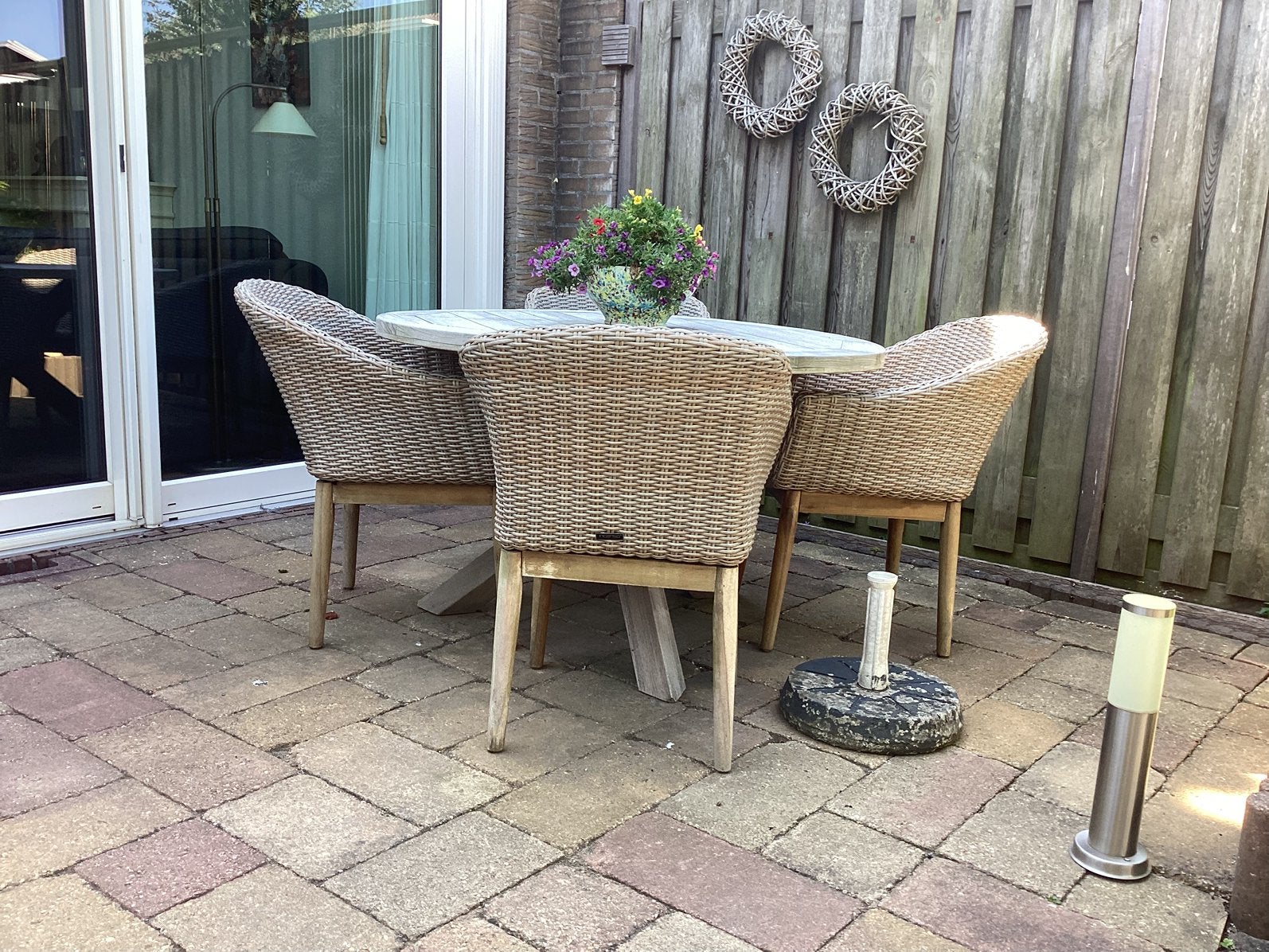 Tuinset, Tuin en Terras, Tuinsets en Loungesets, Ophalen, Gebruikt, Wicker