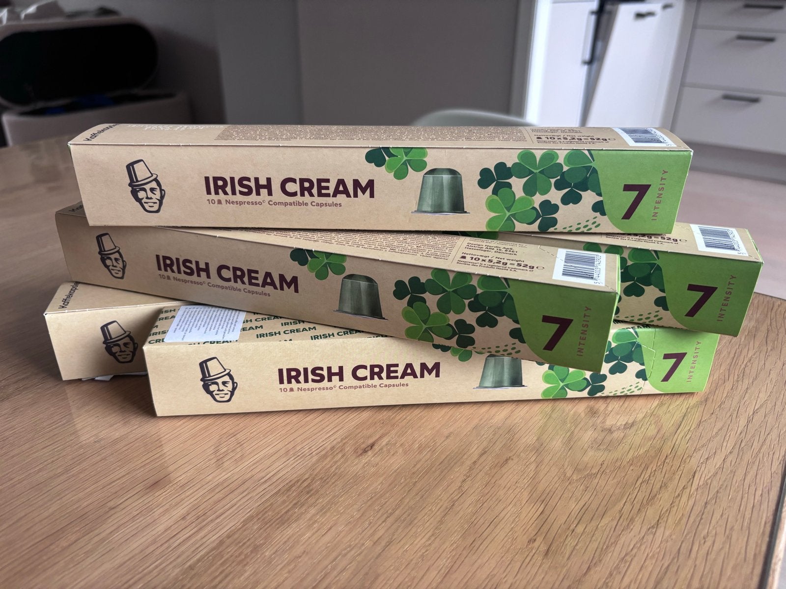 5x 10 Irish Cream Koffiecups Nespresso Compatibel, Koffiepads en cups, Overige modellen, 10 kopjes of meer, Nieuw