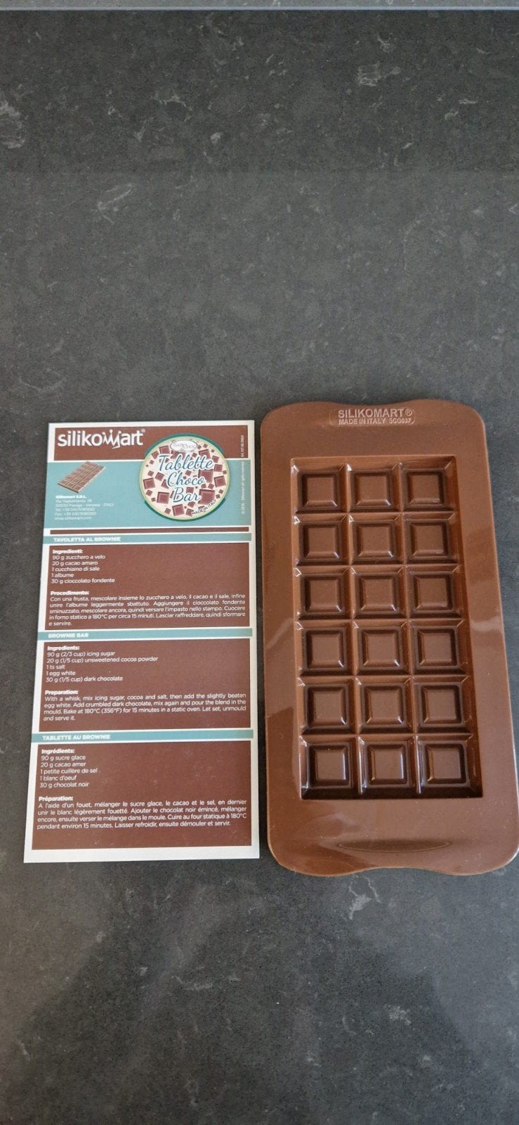 Silikomart chocolademal reep. Nieuw!, Hobby en Vrije tijd, Taarten en Cupcakes maken, Ophalen of Verzenden, Nieuw, Bakvorm