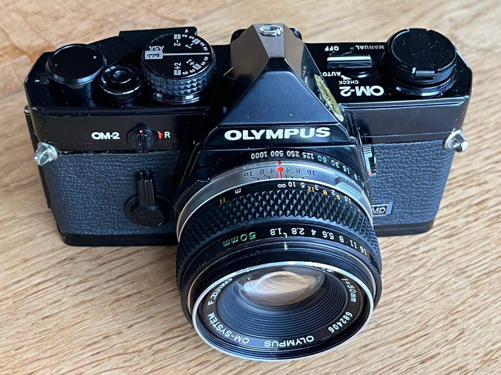 OLYMPUS OM-2 met lens, Ophalen of Verzenden, Zo goed als nieuw, Spiegelreflex, Olympus