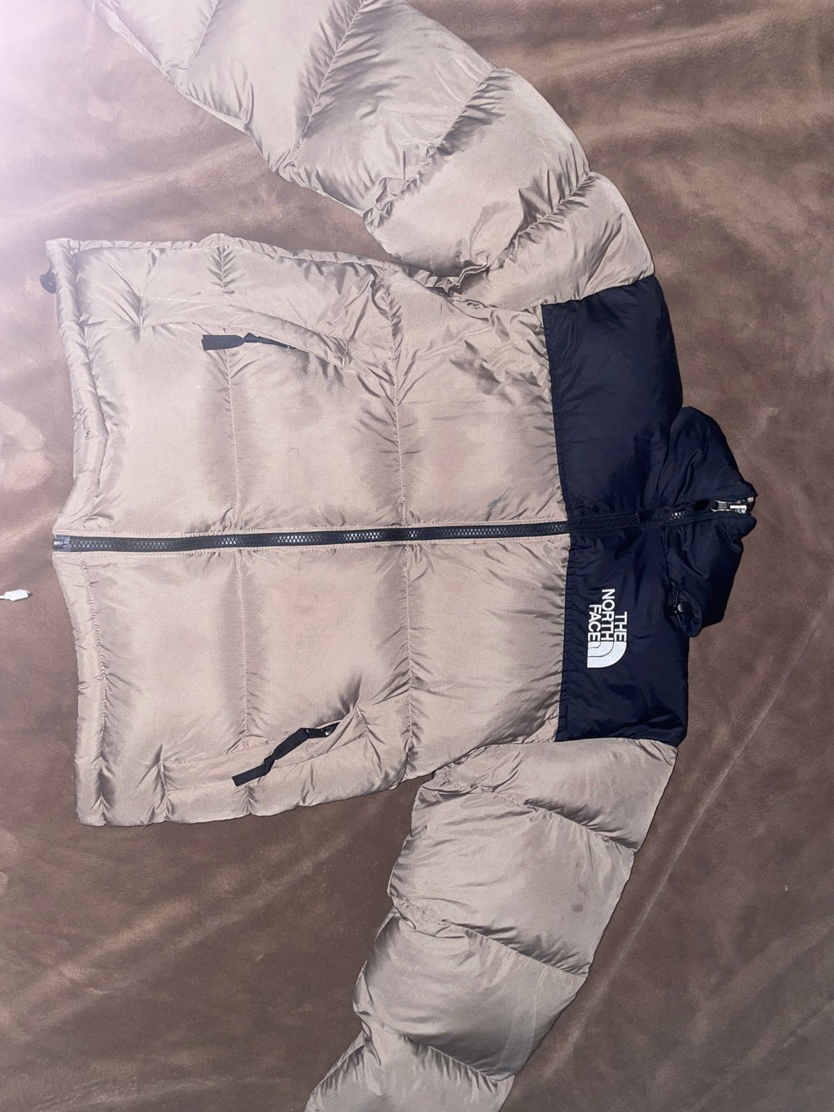 The North Face puffer jas 700, Kleding | Heren, Jassen | Winter, Ophalen, Beige, Gedragen, The North Face