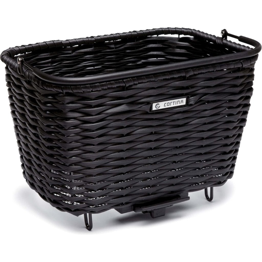 Cortina Fiets Mand Lyon 24L zwart 34x24x22cm, Ophalen, Nieuw, Fietsmand, Cortina