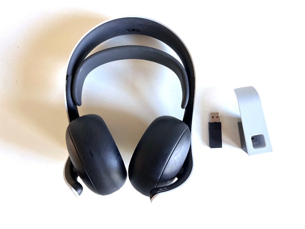 Sony PlayStation PULSE 3D Wireless Headset PS5 wit + dongle, Ophalen, Draadloos, Zo goed als nieuw, Wit