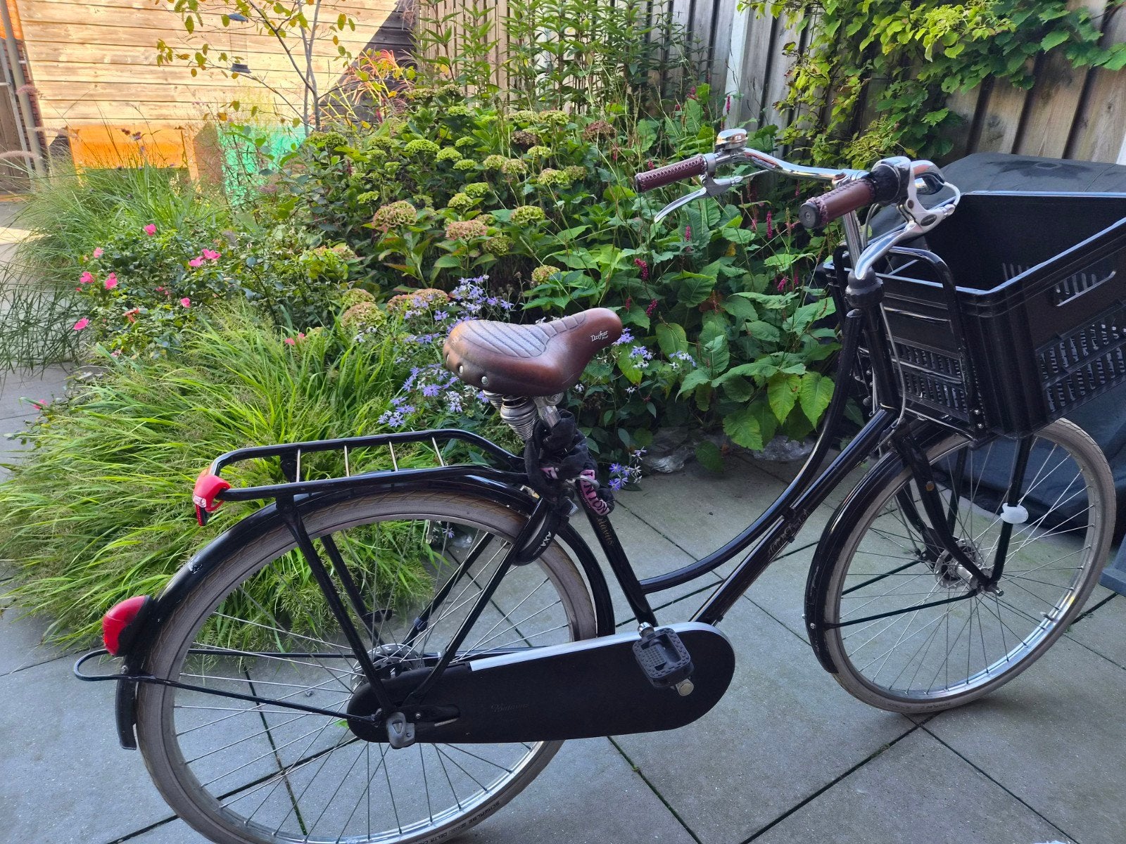 Batavus Old Dutch met voordrager en fietskrat, Fietsen en Brommers, 47 tot 50 cm, Ophalen, Gebruikt, Batavus