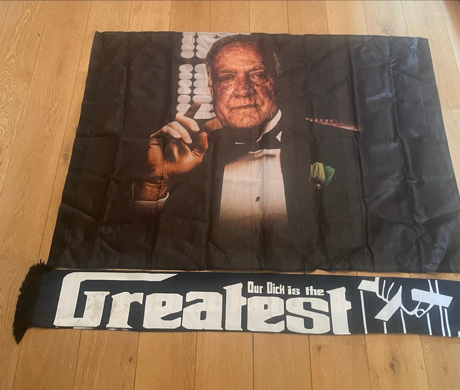 Dick Advocaat vlag en sjaal Godfather stijl, Ophalen of Verzenden, Zo goed als nieuw, Overige binnenlandse clubs, Vaantje of Sjaal