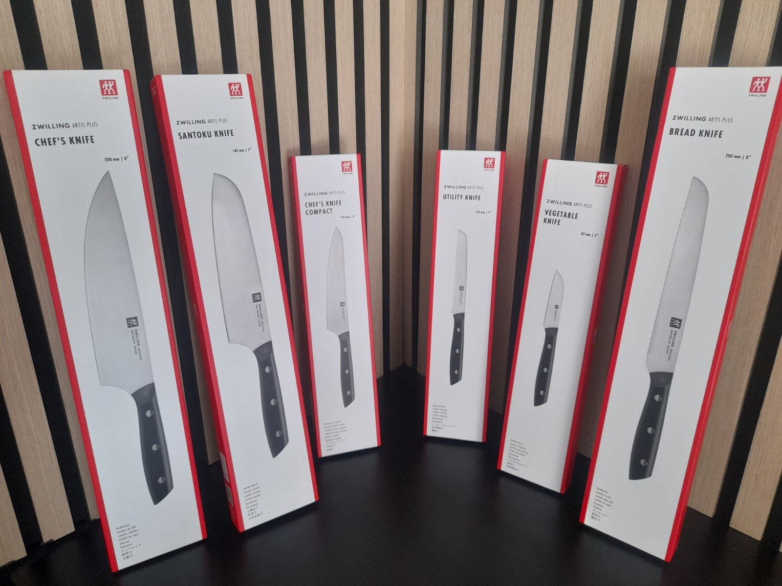 Zwilling messen set - 6 stuks €90,- set prijs., Overige typen, Ophalen of Verzenden, Metaal, Overige merken
