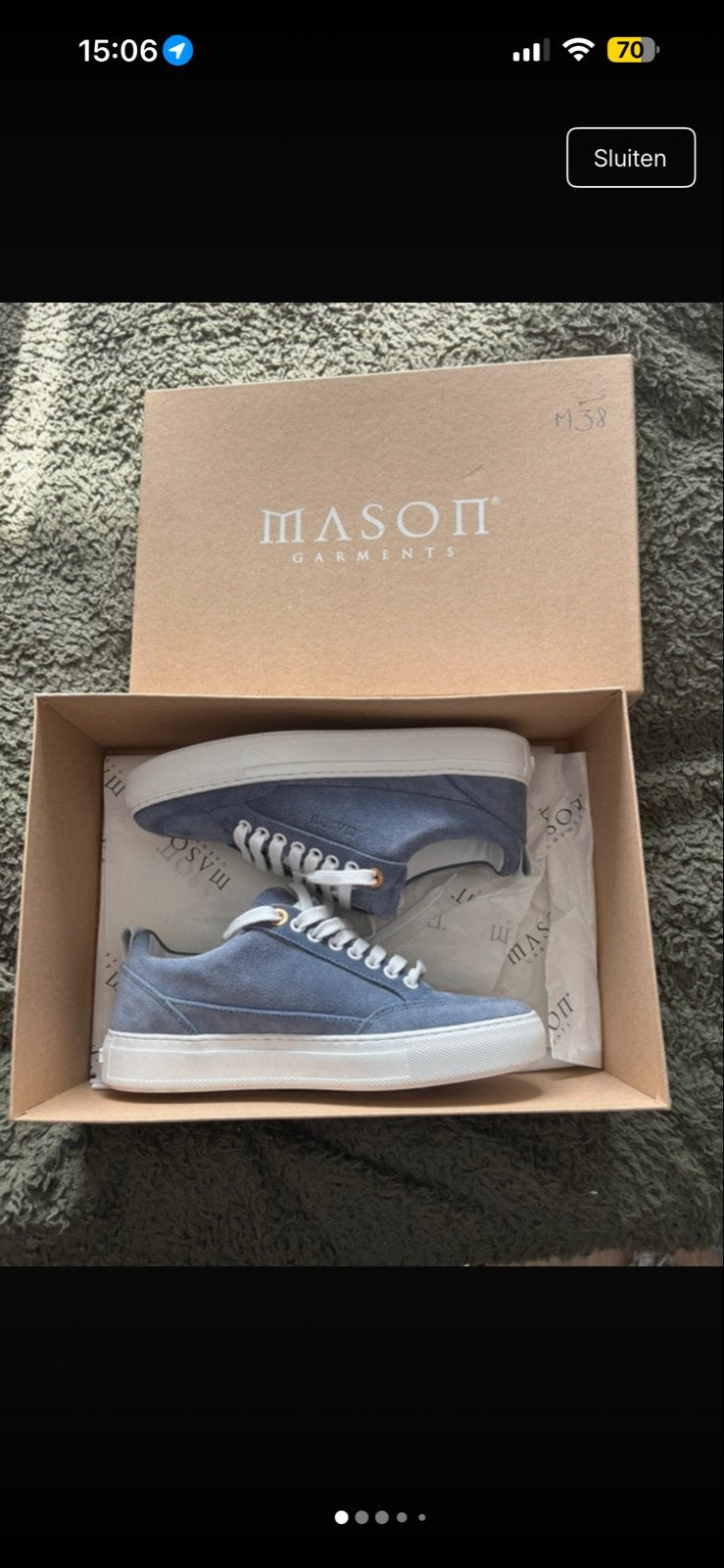 Mason Garments Sneakers - Helemaal Nieuw, Ophalen of Verzenden, Nieuw, Blauw, Sneakers of Gympen