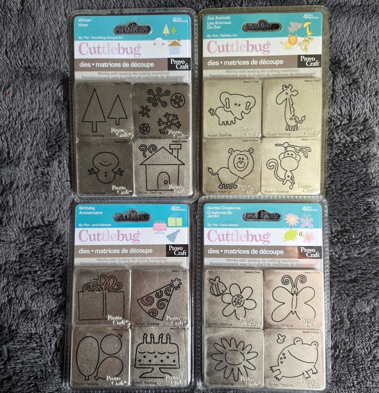 Cuttlebug snijmallen sets - Diverse thema's, Hobby en Vrije tijd, Dieren, Nieuw, Overige merken, Knutselset