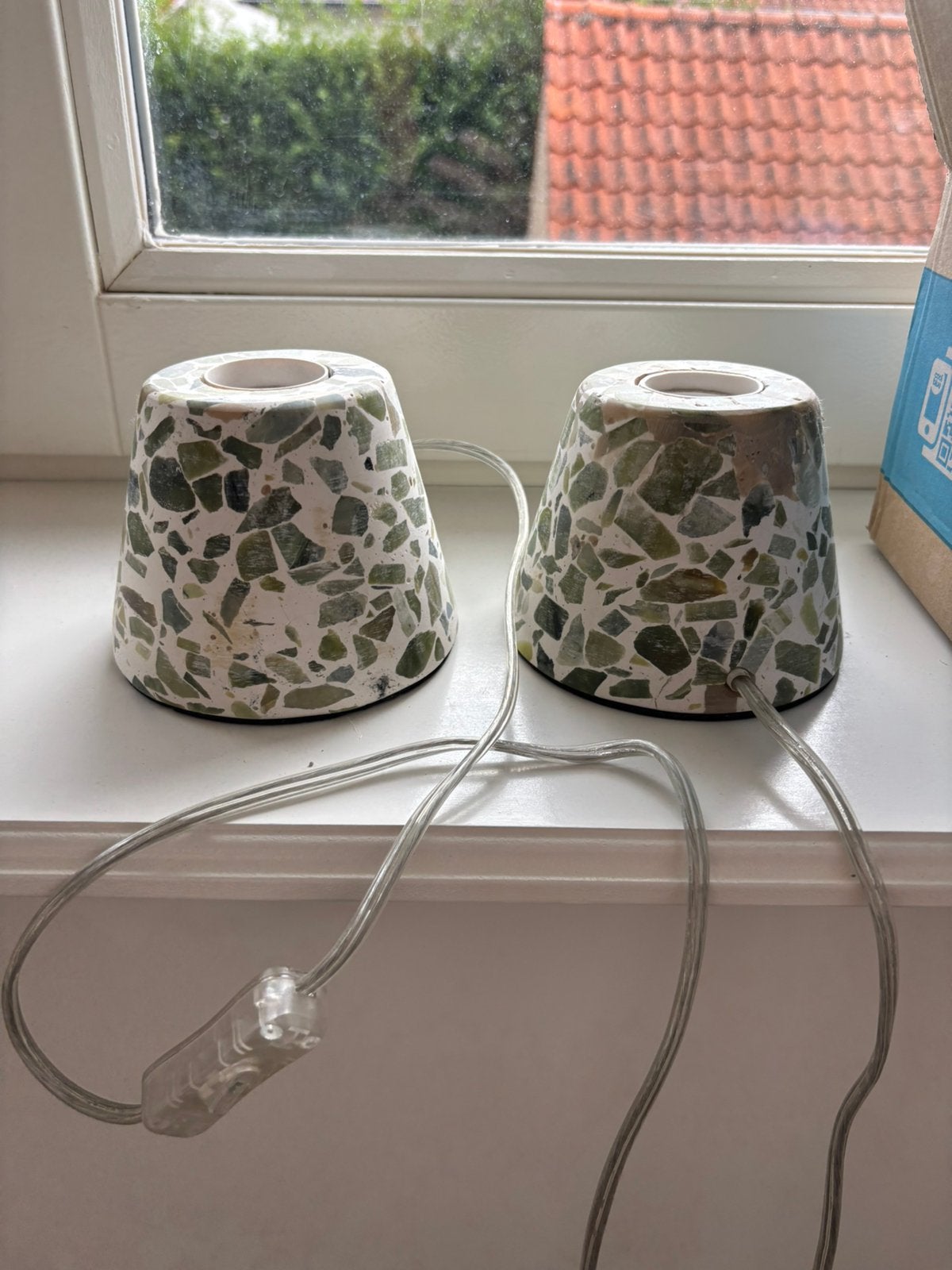 Lampen terrazzo, Ophalen, Zo goed als nieuw, Groen, Rond