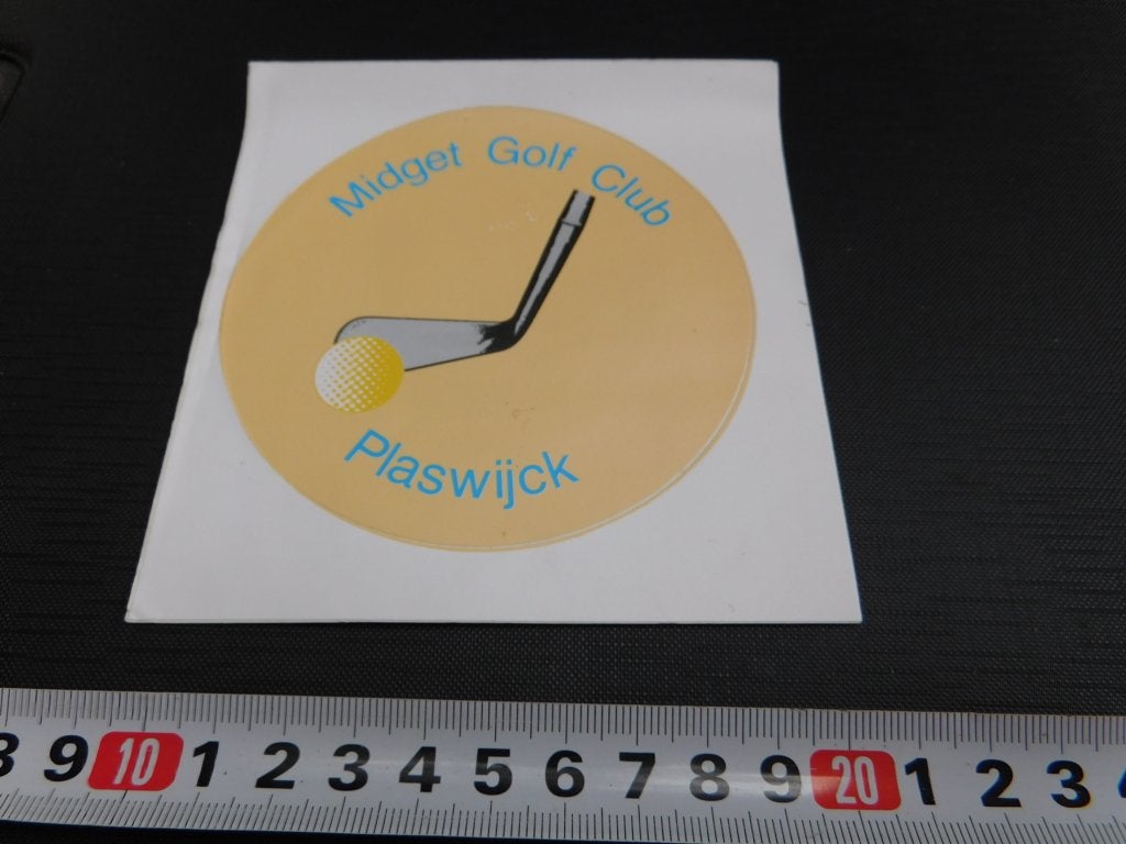 sticker Rotterdam Midget Golf Club  Plaswijck, Ophalen of Verzenden, Zo goed als nieuw