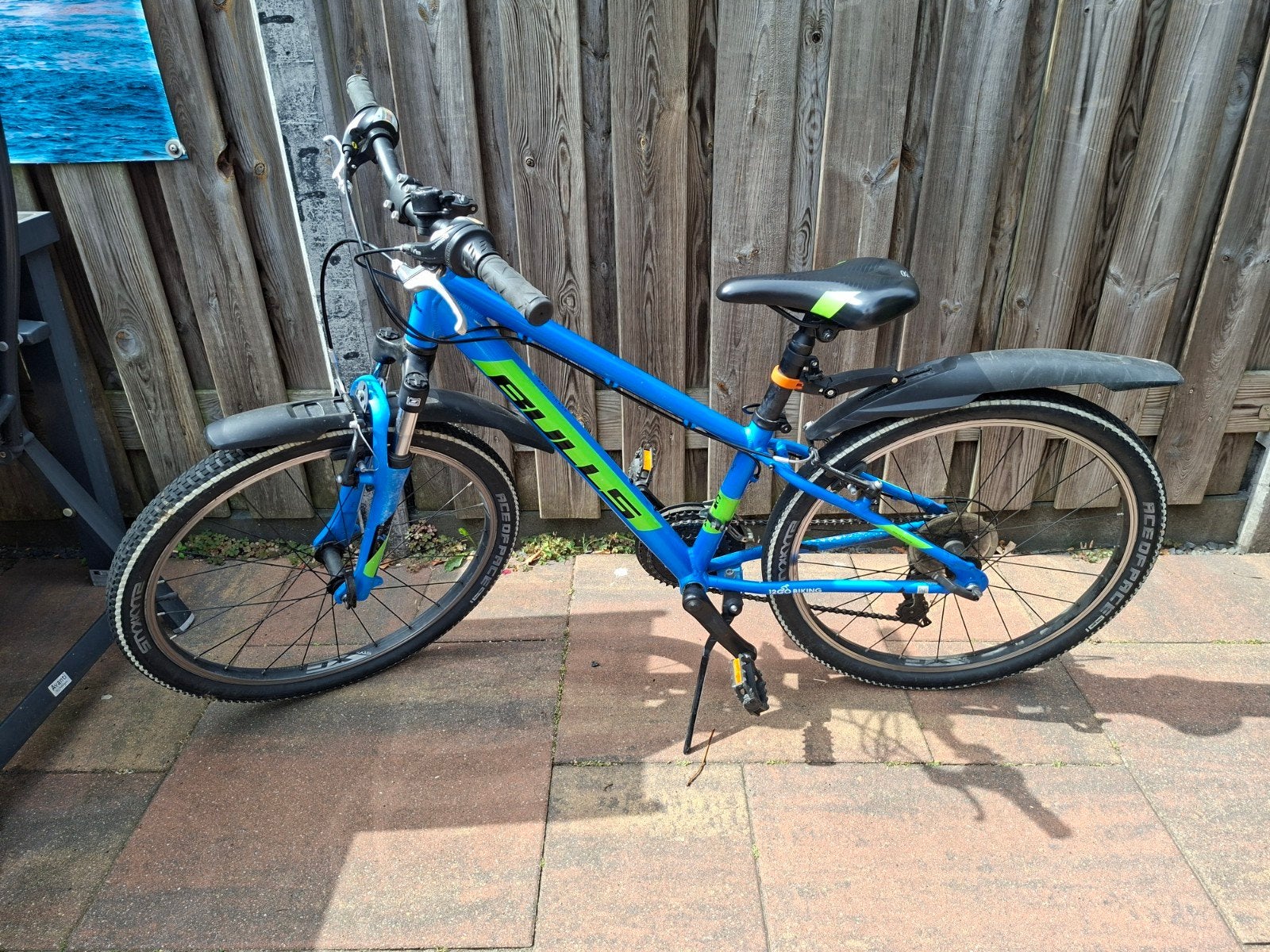 Stoere Bulls XC 24 inch Mountainbike (Blauw/Groen), Fietsen en Brommers, Fietsen | Jongens, Ophalen, Bulls, Velgrem, Versnellingen
